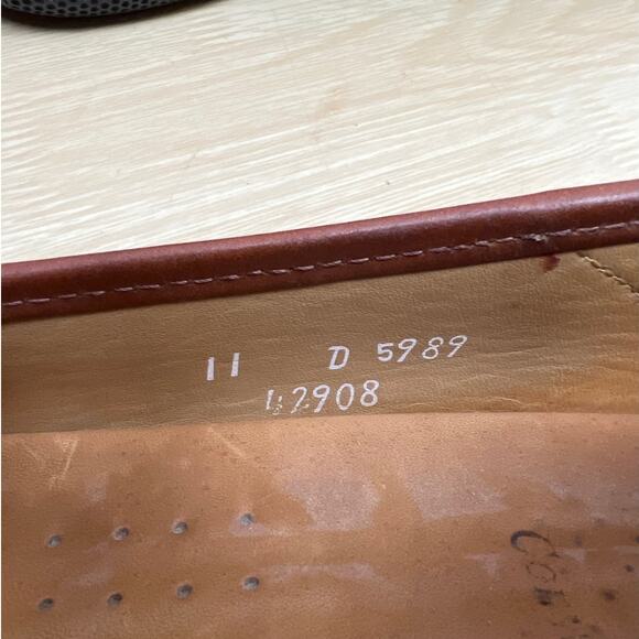 Allen Edmonds Mens Conway 5989 Brown Leather Penny Loafer Dress Shoes Size 11D - Picture 8 of 8